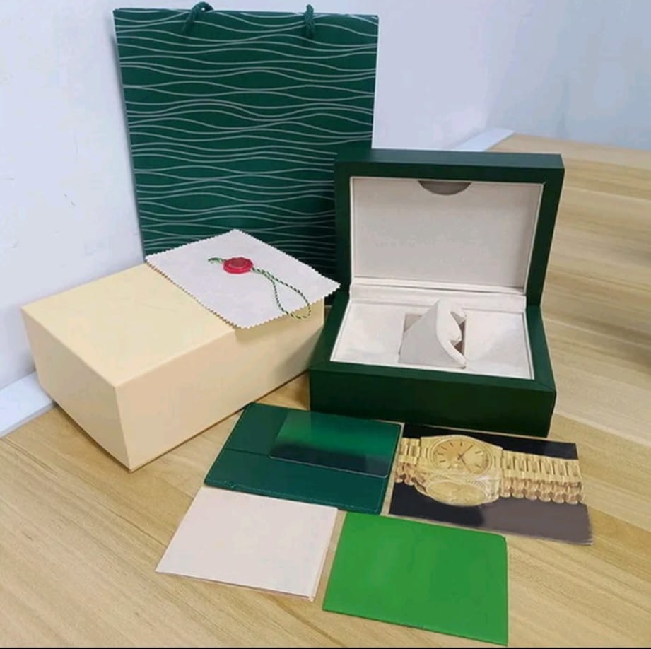 Caja compatible con Rolex color verde premium